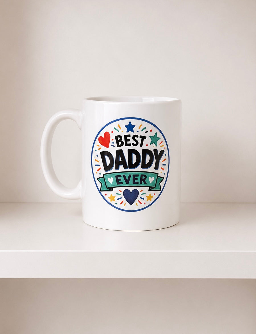 Best Daddy Ever Mug | Ready to Post | Daddy Coffee Mug for Dad