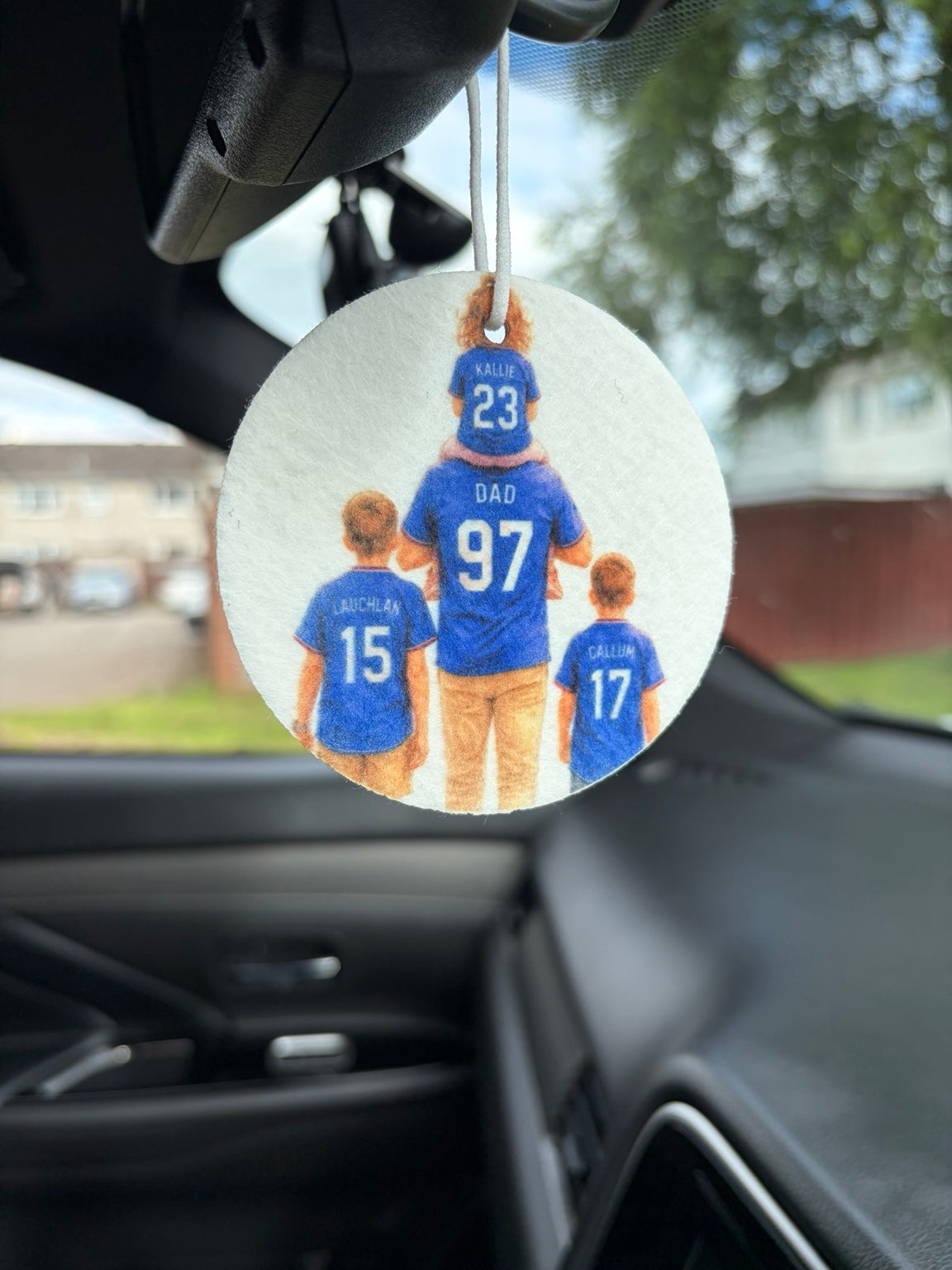 Personalised Air Fresheners | Custom Photo, Football & Family Car Air Fresheners
