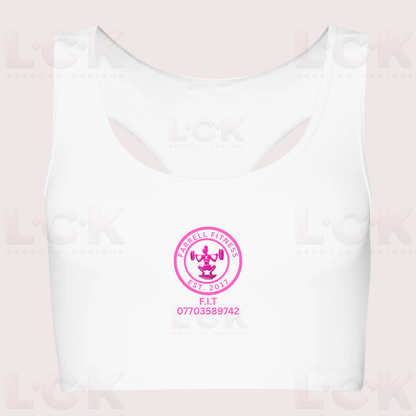 Women’s Sports Crop Top UK | Lightweight Gym Crop | Custom Logo Available