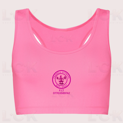 Women’s Sports Crop Top UK | Lightweight Gym Crop | Custom Logo Available