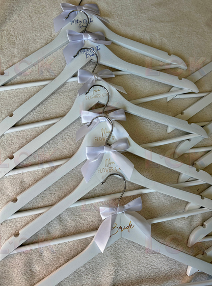 Personalised Wedding Hangers UK | Bridal Party Hangers with Names