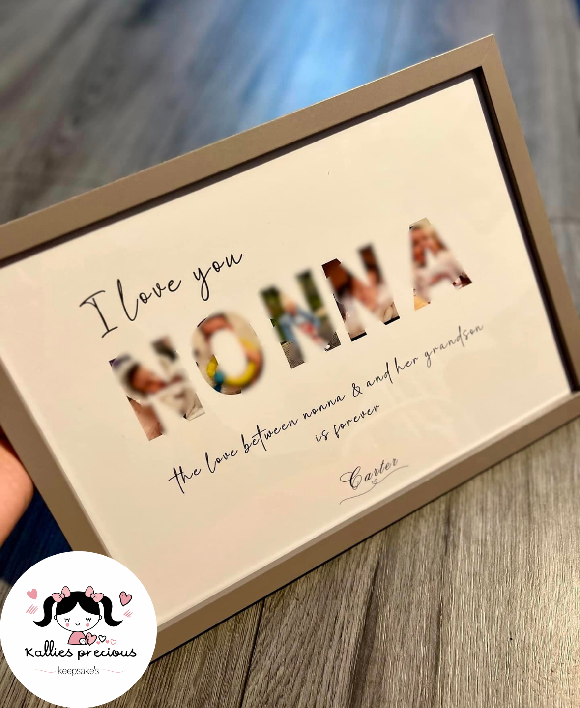 Personalised Family Photo Name Print (Digital) image 3