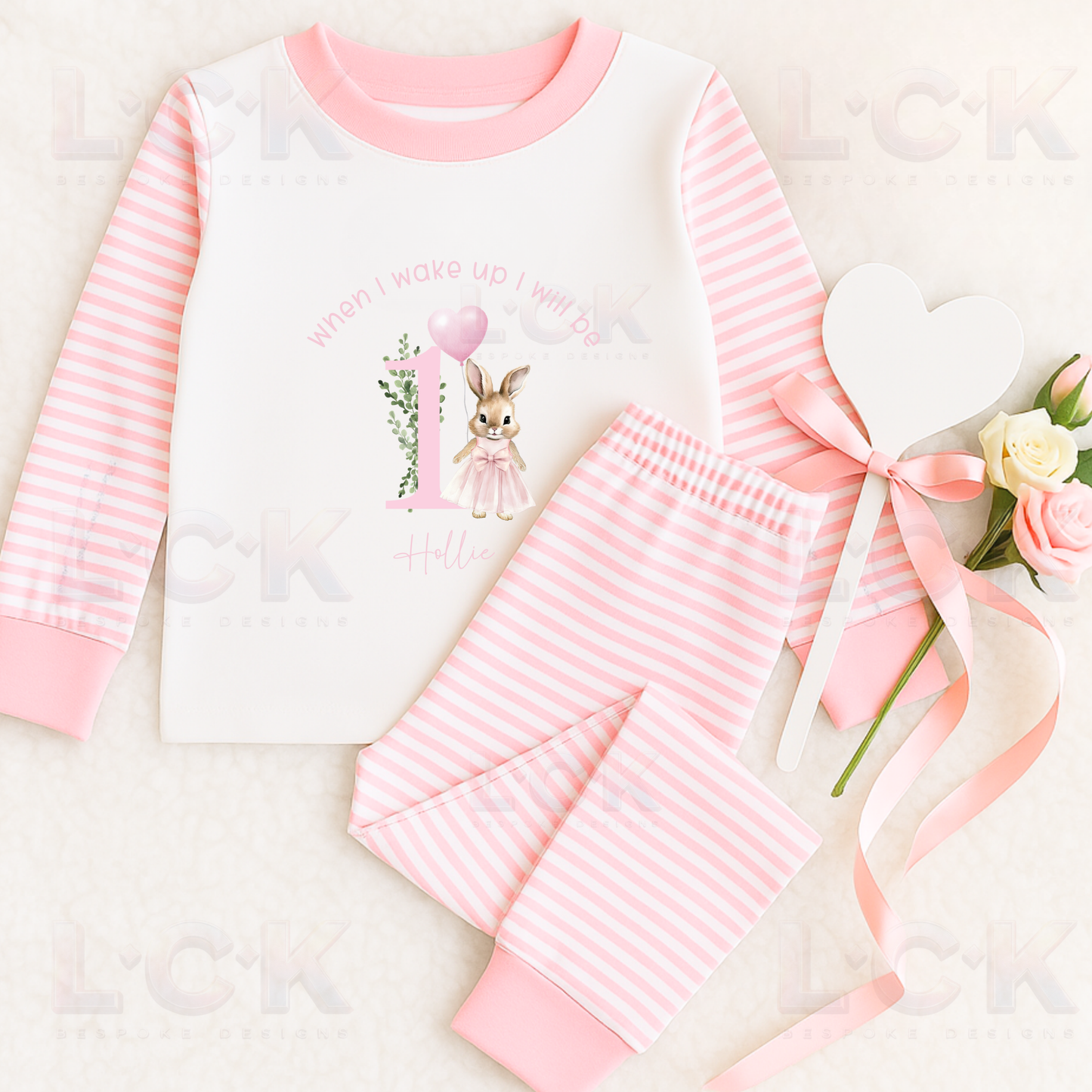 When I wake up I will be - Pink Bunny