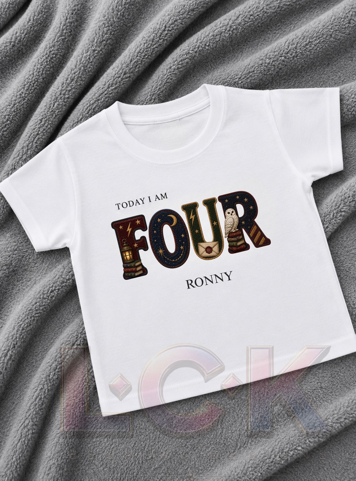 Personalised Wizard Birthday T-Shirt | Custom Any Age Birthday Top