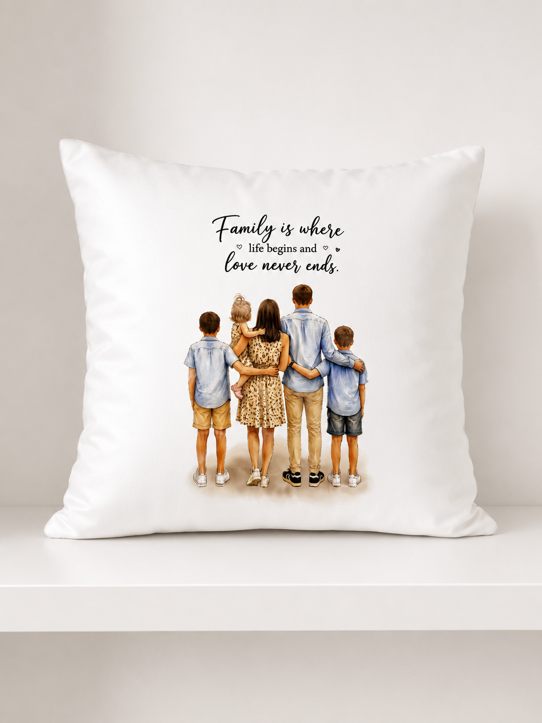Personalised Family Cushion Cover