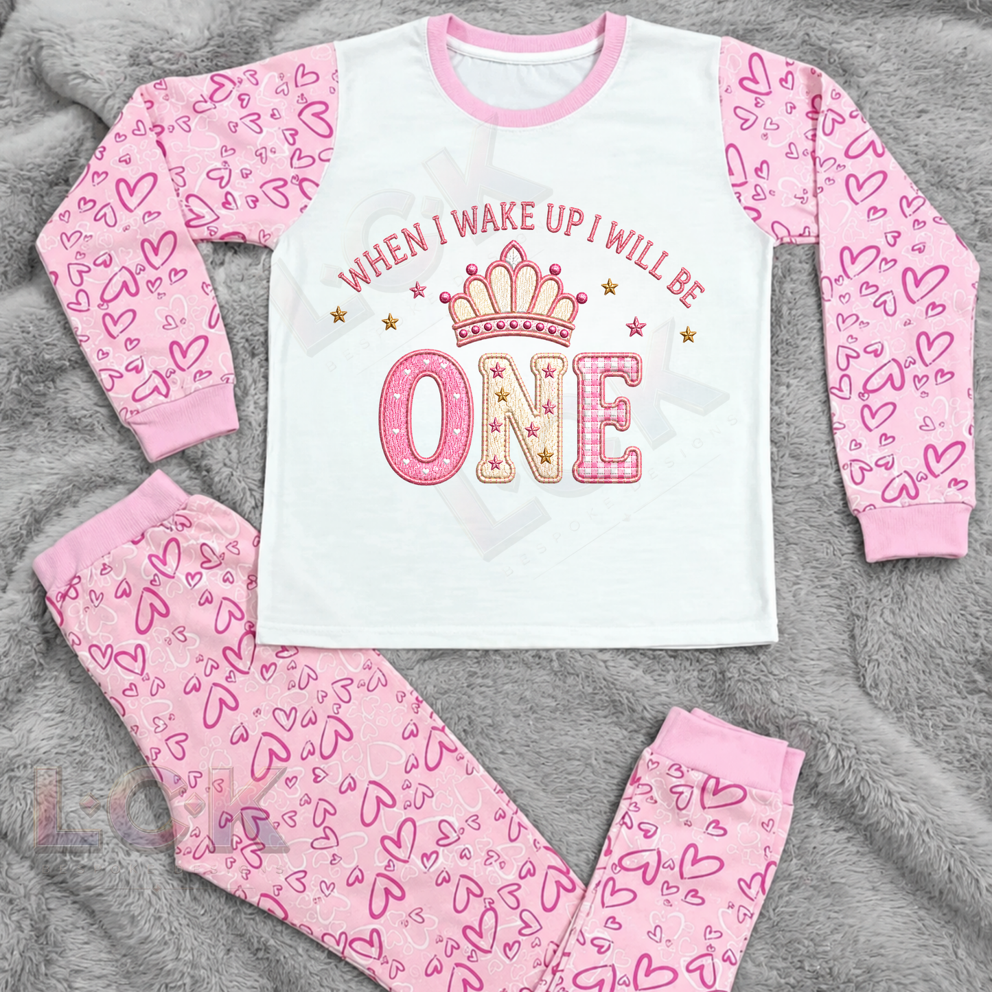 Personalised "When I Wake Up I Will Be ... " Princess Pyjamas | Custom Birthday Pyjamas for Girls