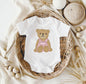 Dungarees Bunny Sitting Down + Name