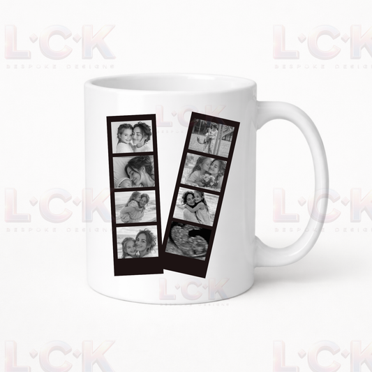 Personalised Photo Strip Mug – Custom Memory Keepsake