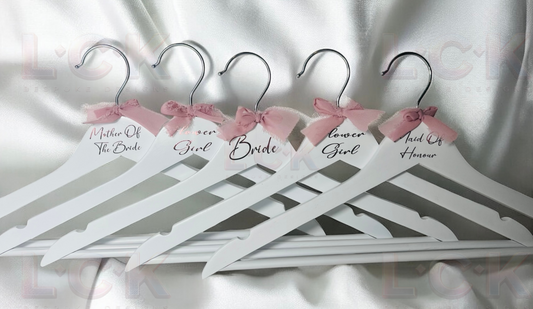 Personalised Wedding Hangers UK | Bridal Party Hangers